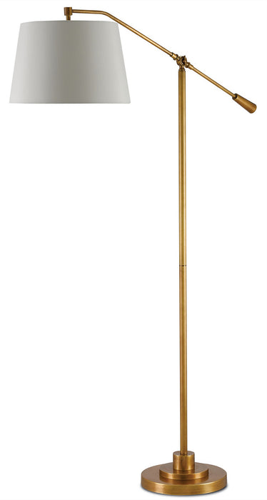 Currey and Company 8000-0002 One Light Floor Lamp, Antique Brass