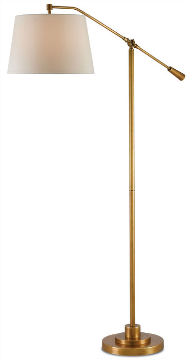 Currey and Company 8000-0002 One Light Floor Lamp, Antique Brass