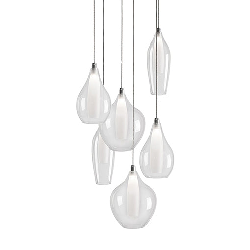 Kuzco Lighting MP3006 LED Pendant, Chrome