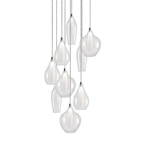 Kuzco Lighting MP3009 LED Pendant, Chrome