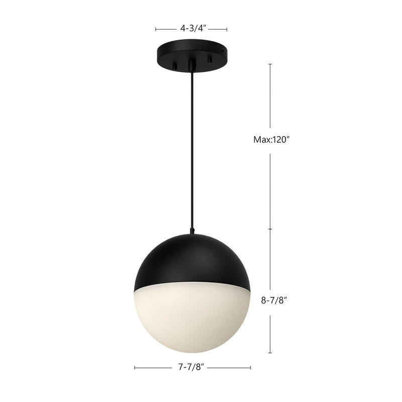 Kuzco Lighting PD11708-BK LED Pendant, Black
