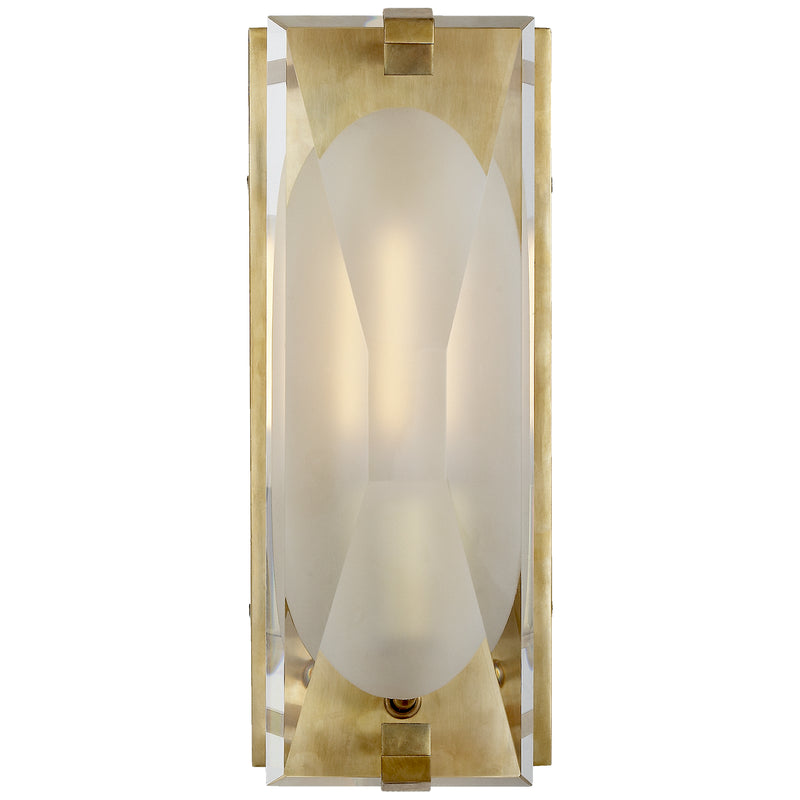 Visual Comfort Signature KS 2060SB-CG One Light Bath Sconce, Soft Brass