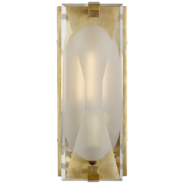 Visual Comfort Signature KS 2060SB-CG One Light Bath Sconce, Soft Brass