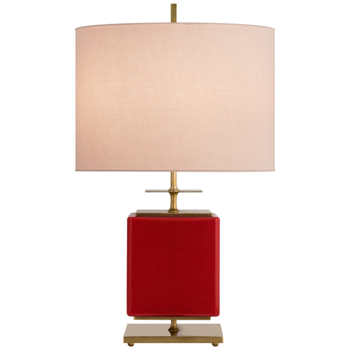 Visual Comfort Signature KS 3043MSH-PK One Light Table Lamp, Maraschino