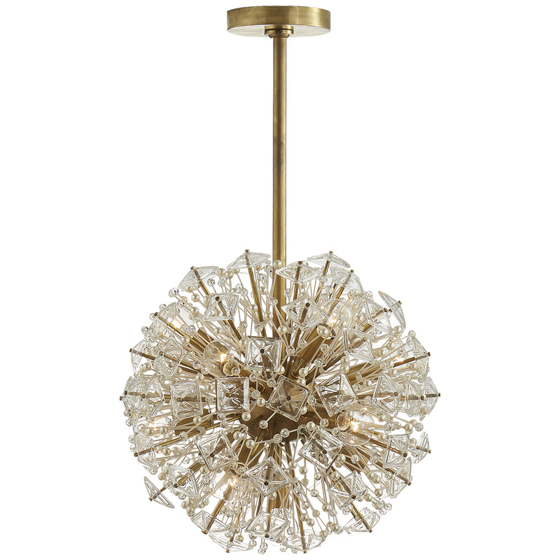 Visual Comfort Signature KS 5004SB-CG 13 Light Chandelier, Soft Brass