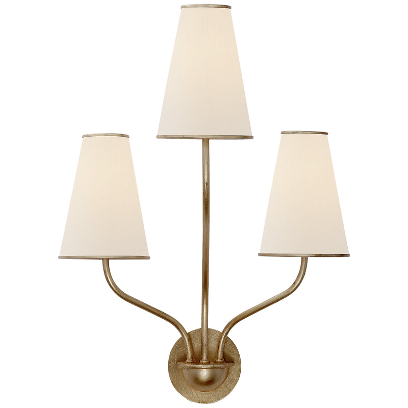 Visual Comfort Signature ARN 2051G-L Three Light Wall Sconce, Gild