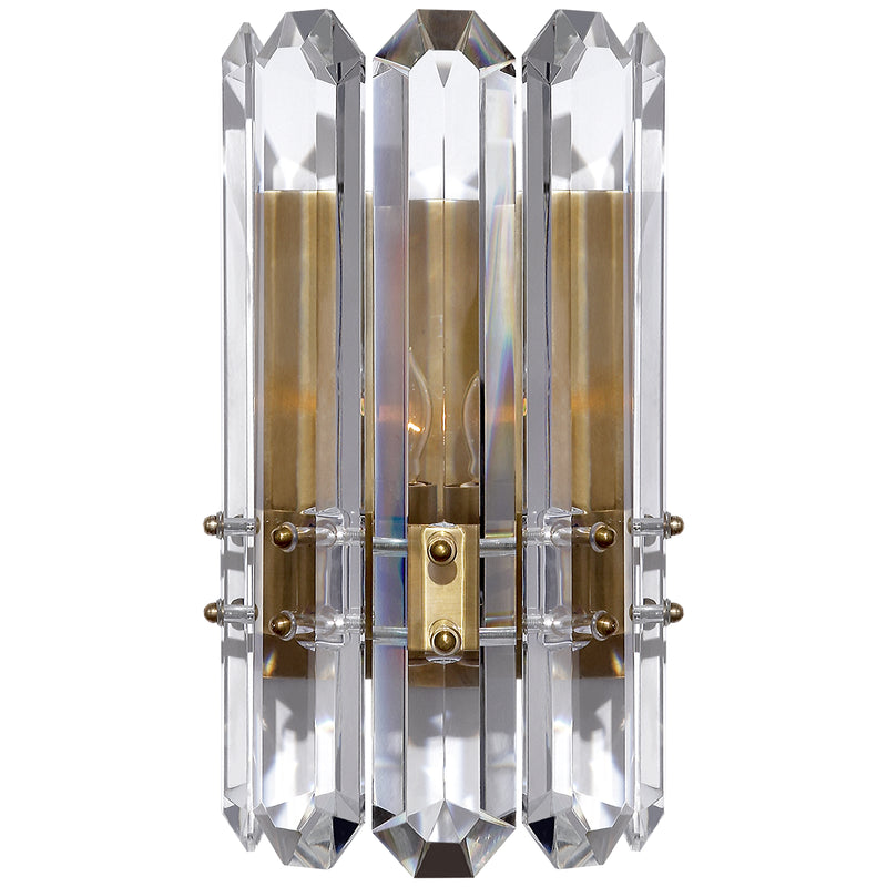 Visual Comfort Signature ARN 2124HAB-CG One Light Wall Sconce, Hand-Rubbed Antique Brass