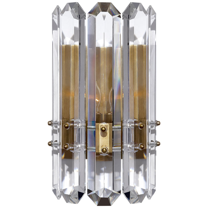 Visual Comfort Signature ARN 2124HAB-CG One Light Wall Sconce, Hand-Rubbed Antique Brass
