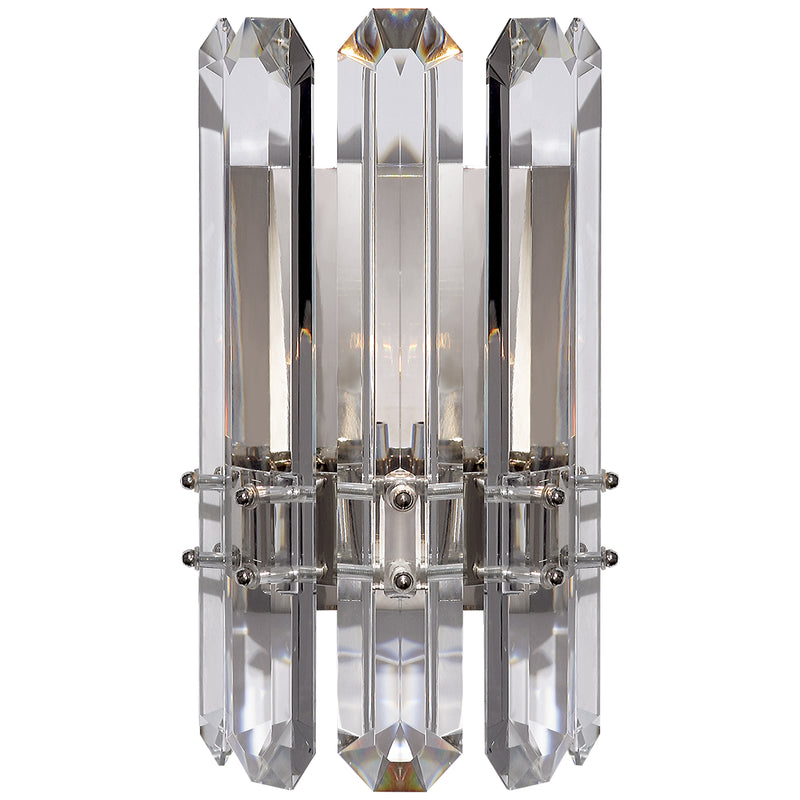 Visual Comfort Signature ARN 2124PN-CG One Light Wall Sconce, Polished Nickel