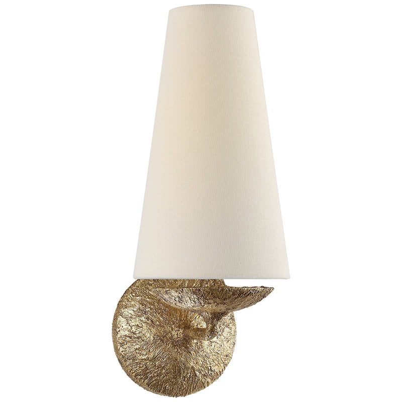 Visual Comfort Signature ARN 2201GP-L One Light Wall Sconce, Gilded Plaster