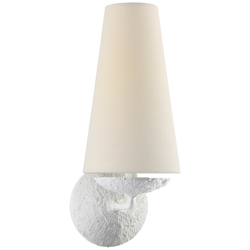 Visual Comfort Signature ARN 2201PL-L One Light Wall Sconce, Plaster