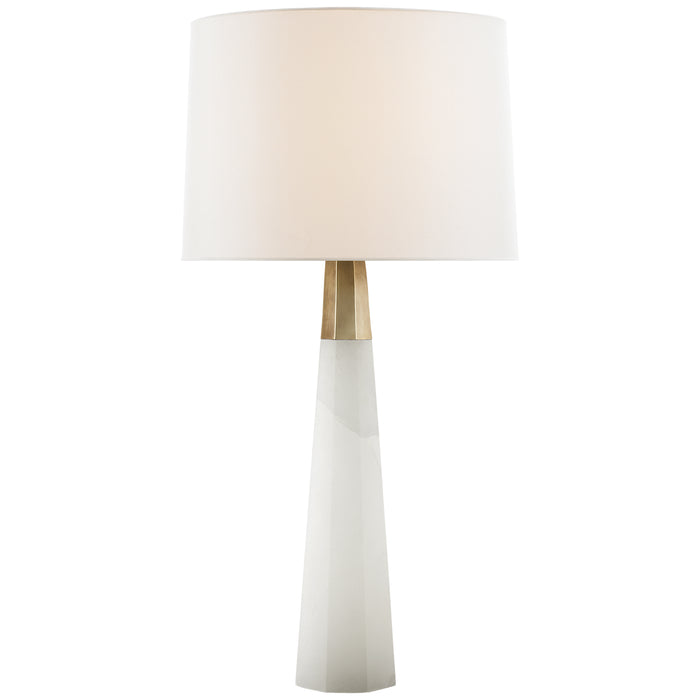 Visual Comfort Signature ARN 3026ALB-L Two Light Table Lamp, Alabaster