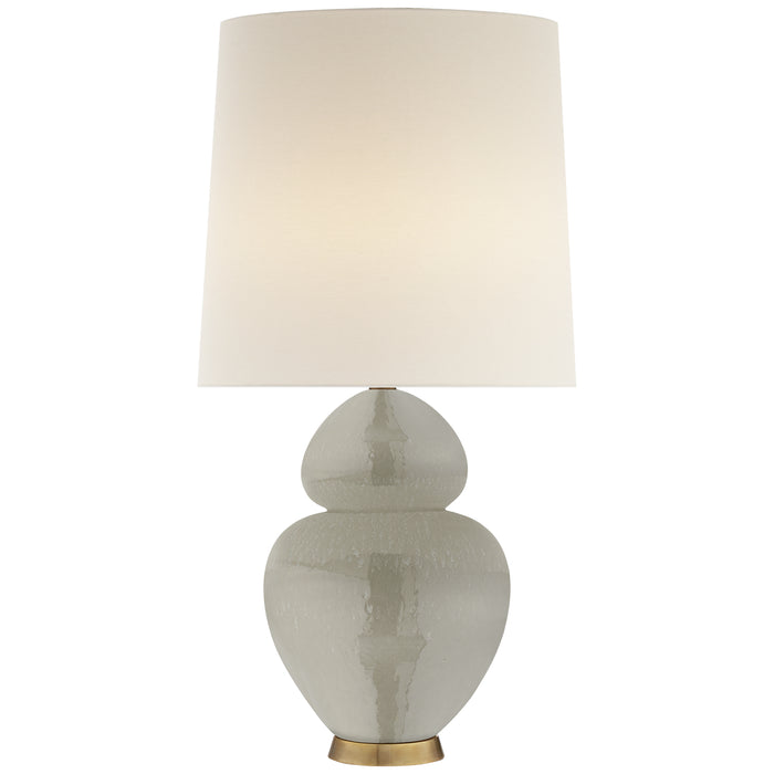 Visual Comfort Signature ARN 3622SHG-L Two Light Table Lamp, Shellish Gray