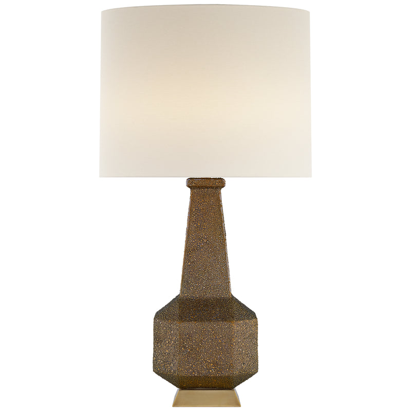 Visual Comfort Signature ARN 3623BG-L Two Light Table Lamp, Burnt Gold