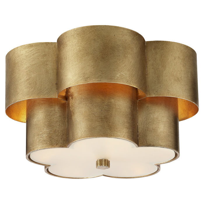 Visual Comfort Signature ARN 4306G-FG Three Light Flush Mount, Gild