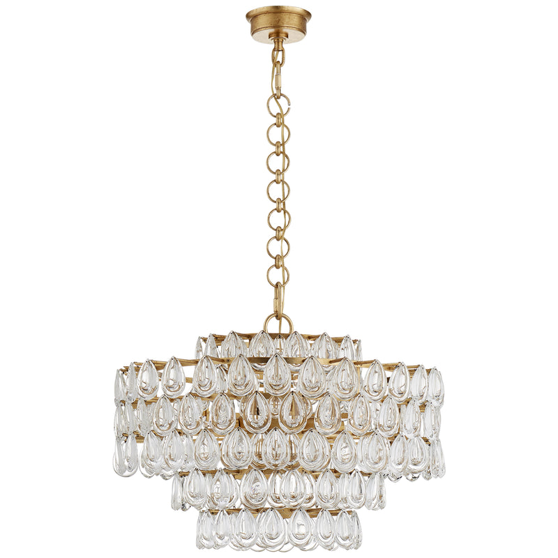 Visual Comfort Signature ARN 5173G-CG 12 Light Chandelier, Gild