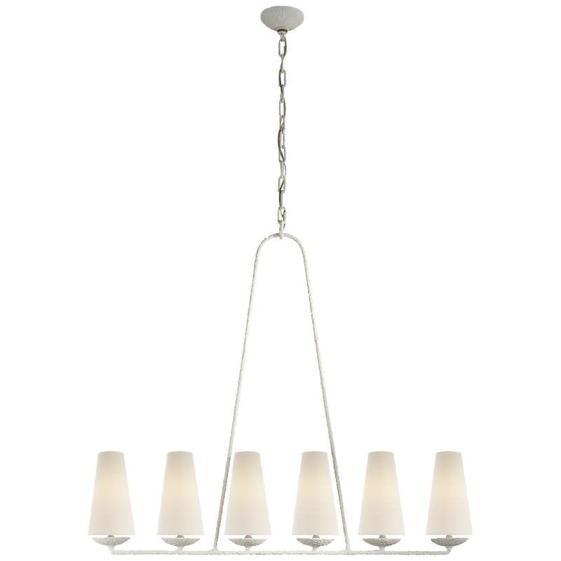 Visual Comfort Signature ARN 5201PL-L Six Light Chandelier, Plaster