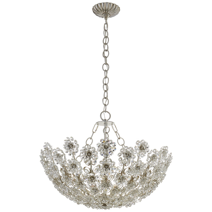 Visual Comfort Signature ARN 5220BSL-CG 12 Light Chandelier, Burnished Silver Leaf