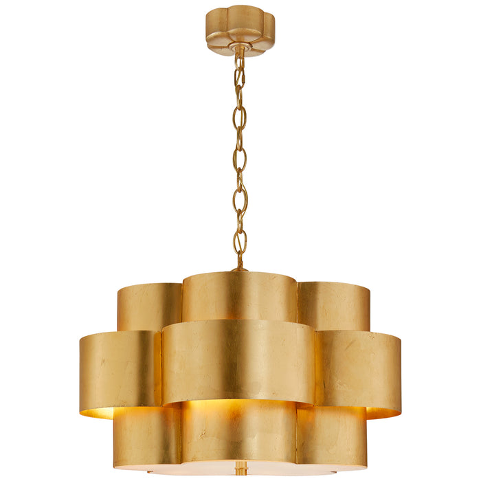 Visual Comfort Signature ARN 5306G Five Light Pendant, Gild