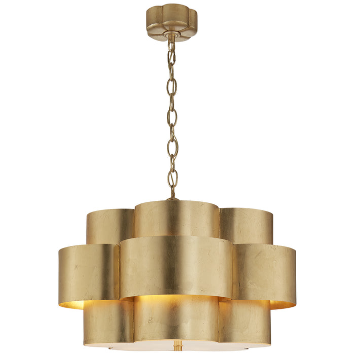 Visual Comfort Signature ARN 5306G Five Light Pendant, Gild