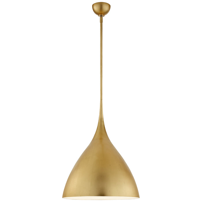 Visual Comfort Signature ARN 5351G One Light Pendant, Gild