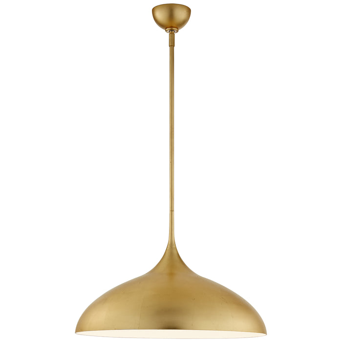 Visual Comfort Signature ARN 5352G One Light Pendant, Gild