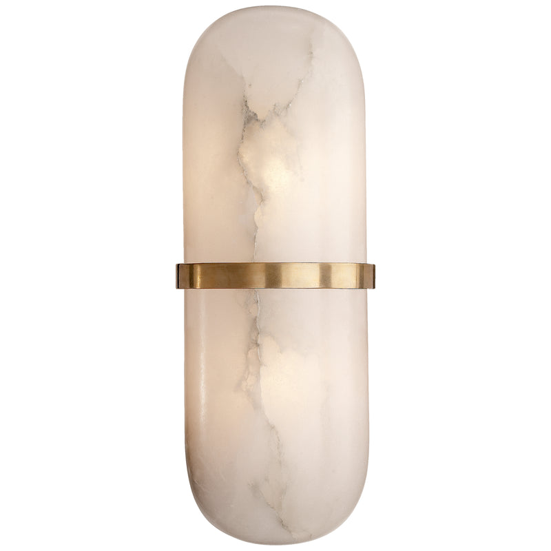 Visual Comfort Signature KW 2012AB-ALB LED Wall Sconce, Antique-Burnished Brass