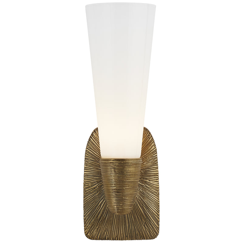 Visual Comfort Signature KW 2043G-WG One Light Bath Sconce, Gild
