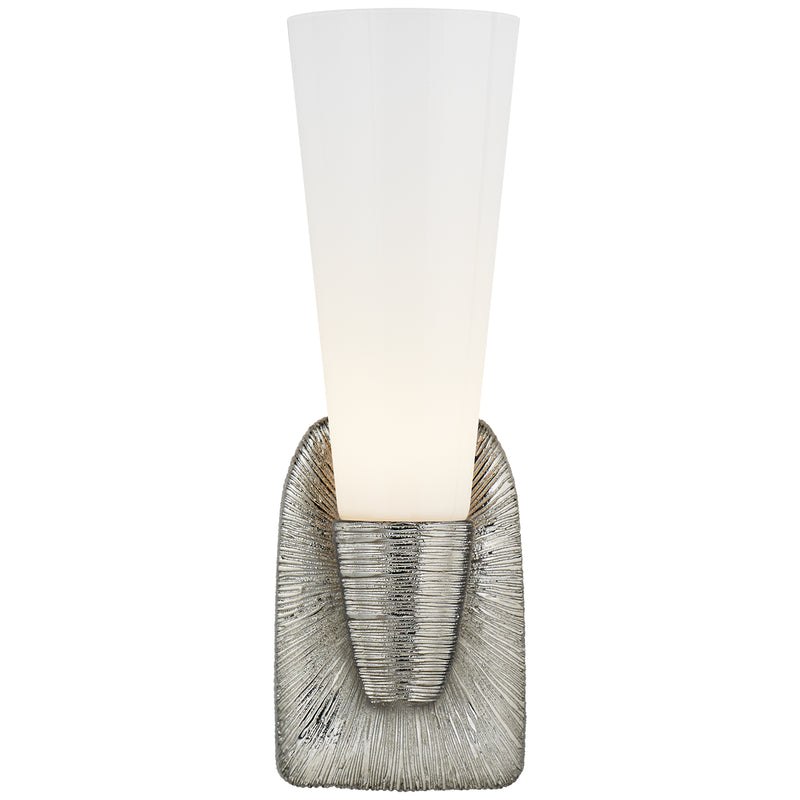 Visual Comfort Signature KW 2043PN-WG One Light Bath Sconce, Polished Nickel