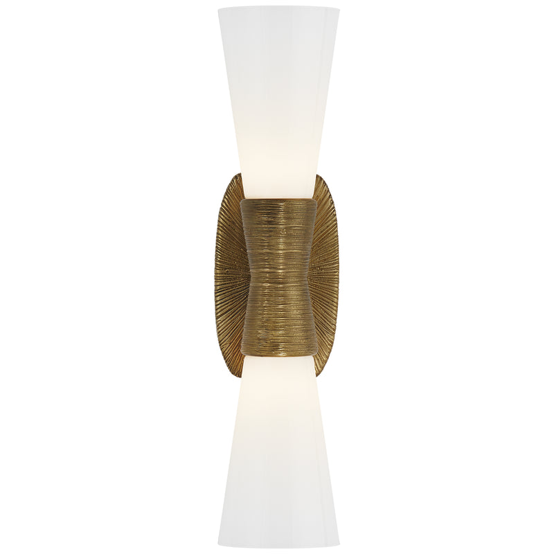 Visual Comfort Signature KW 2047G-WG Two Light Bath Sconce, Gild