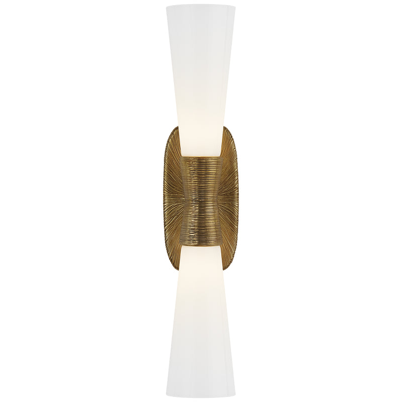 Visual Comfort Signature KW 2048G-WG Two Light Bath Sconce, Gild