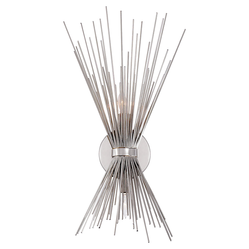 Visual Comfort Signature KW 2070PN Two Light Wall Sconce, Polished Nickel
