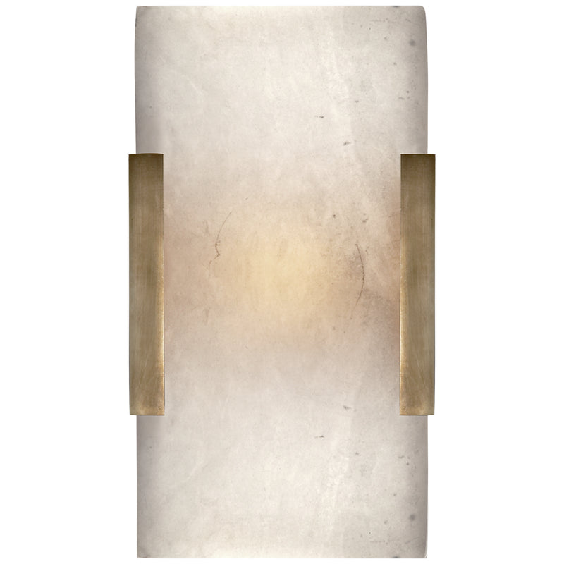 Visual Comfort Signature KW 2115AB-ALB LED Bath Sconce, Antique-Burnished Brass