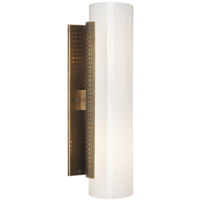 Visual Comfort Signature KW 2220AB-WG Two Light Wall Sconce, Antique-Burnished Brass