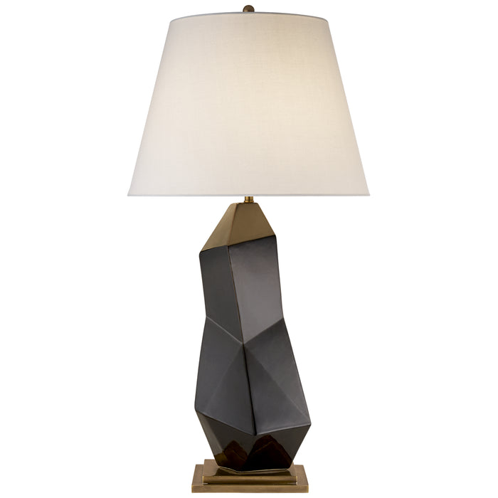 Visual Comfort Signature KW 3046BLK-L One Light Table Lamp, Black Porcelain