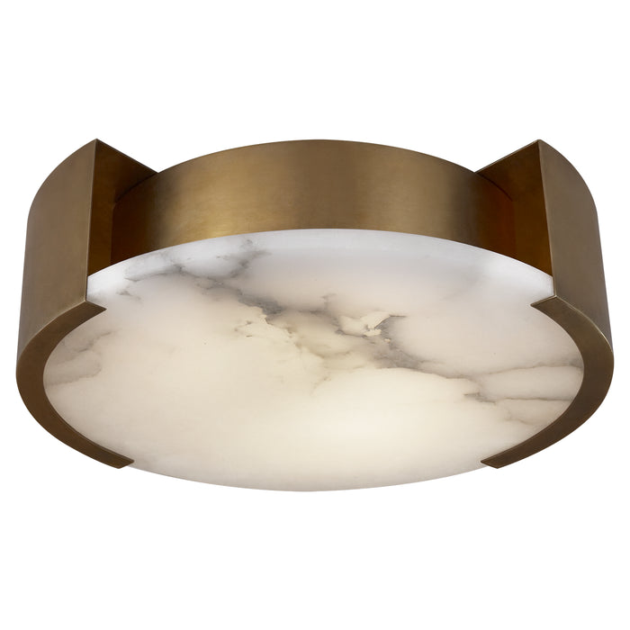 Visual Comfort Signature KW 4012AB LED Flush Mount, Antique-Burnished Brass