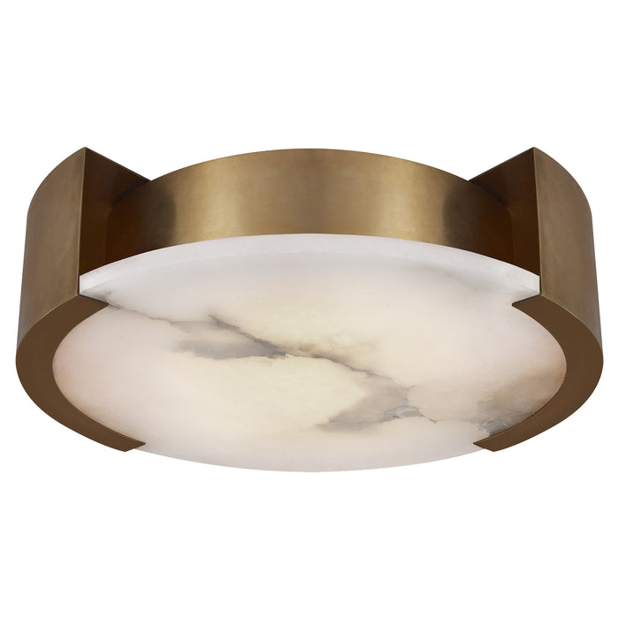 Visual Comfort Signature KW 4013AB LED Flush Mount, Antique-Burnished Brass