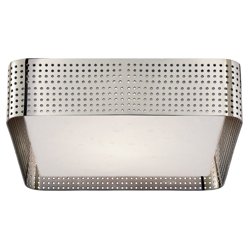 Visual Comfort Signature KW 4061PN-CDG Two Light Flush Mount, Polished Nickel