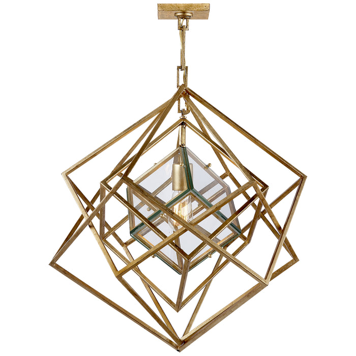 Visual Comfort Signature KW 5020G-CG One Light Chandelier, Gild