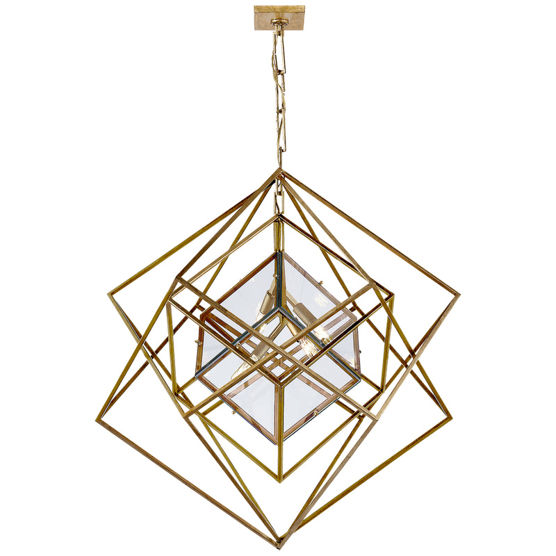Visual Comfort Signature KW 5021G-CG Four Light Chandelier, Gild