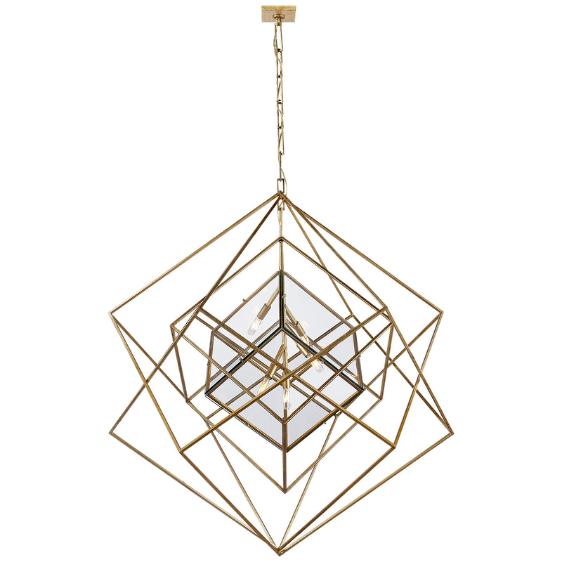 Visual Comfort Signature KW 5022G-CG Five Light Chandelier, Gild