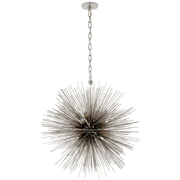 Visual Comfort Signature KW 5071BSL 20 Light Chandelier, Burnished Silver Leaf