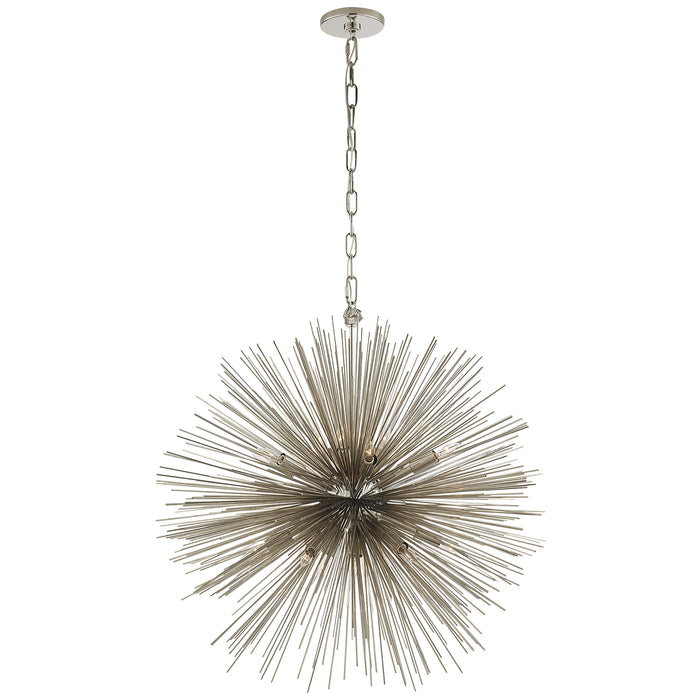 Visual Comfort Signature KW 5071PN 20 Light Chandelier, Polished Nickel