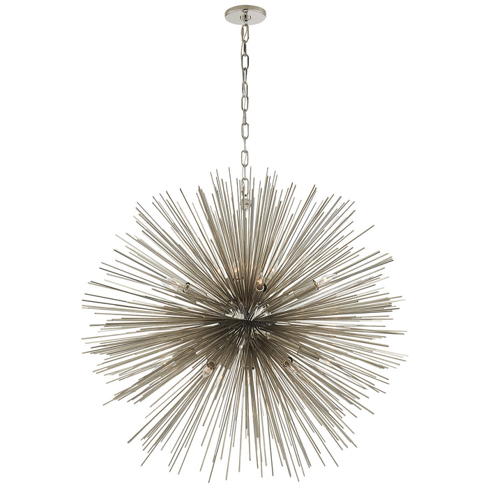 Visual Comfort Signature KW 5072PN 20 Light Chandelier, Polished Nickel