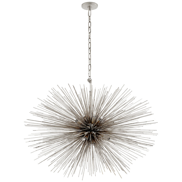 Visual Comfort Signature KW 5074BSL 20 Light Chandelier, Burnished Silver Leaf