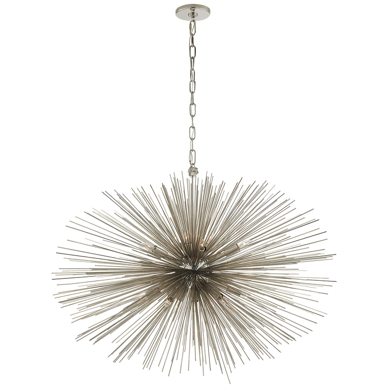 Visual Comfort Signature KW 5074PN 20 Light Chandelier, Polished Nickel