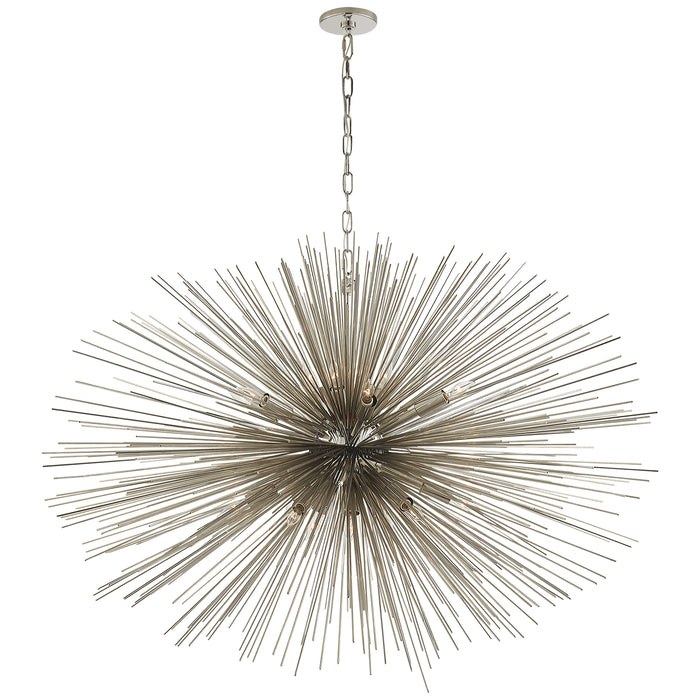 Visual Comfort Signature KW 5075PN 20 Light Chandelier, Polished Nickel