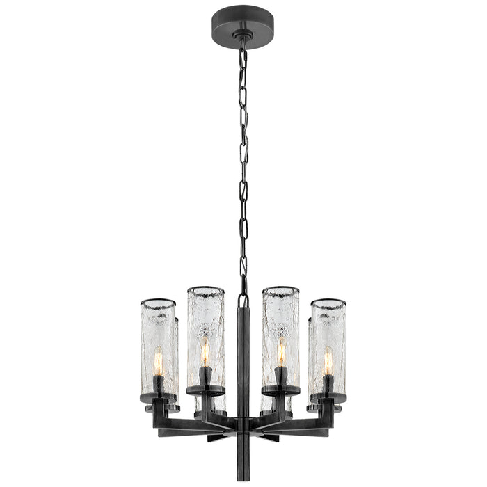 Visual Comfort Signature KW 5200BZ-CRG Eight Light Chandelier, Bronze