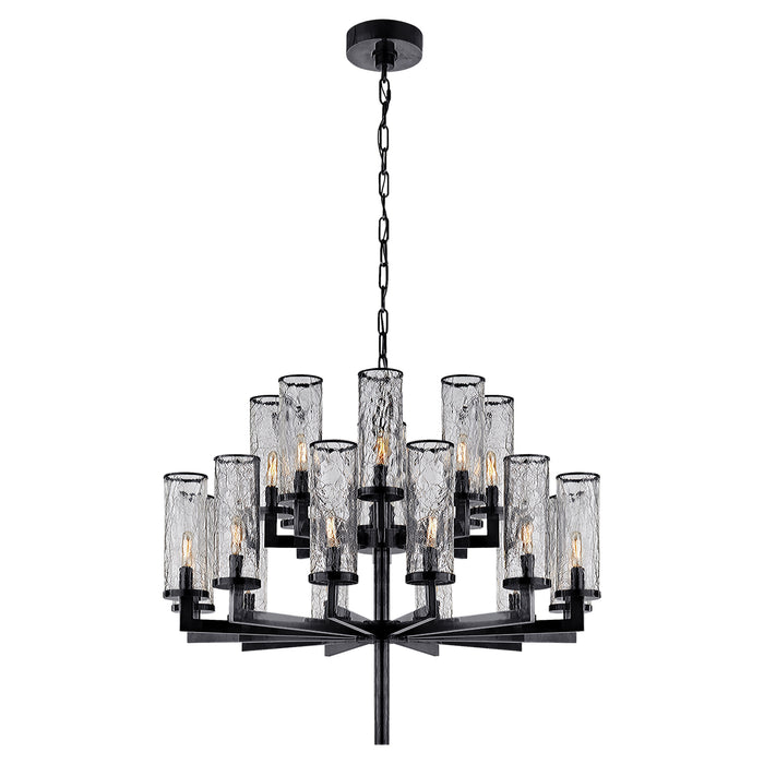 Visual Comfort Signature KW 5201BZ-CRG 20 Light Chandelier, Bronze