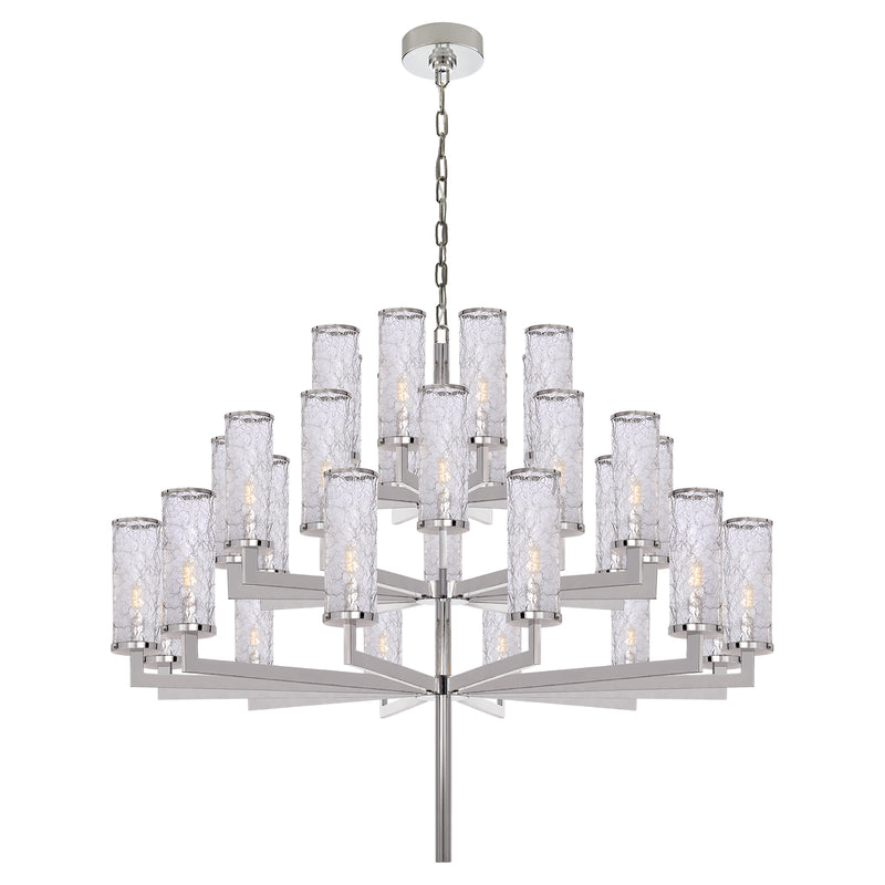 Visual Comfort Signature KW 5202PN-CRG 32 Light Chandelier, Polished Nickel